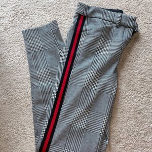 Express, Size 00, Pants, Black + Red stripe on each side of pants, Barely worn